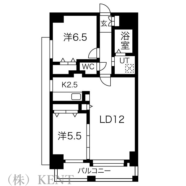 【ラディア近代美術館前の間取り】