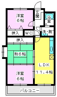 クレール・コモIIの間取り