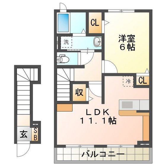 ＲＡＦＦＩＮＡＴＯの間取り