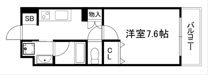 ベラジオ雅び北野白梅町駅前の間取り