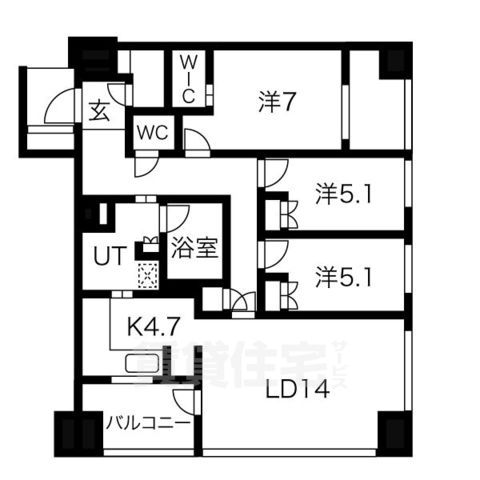 グランドメゾン吹上の間取り