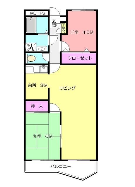 キャクタス柿の木台の間取り