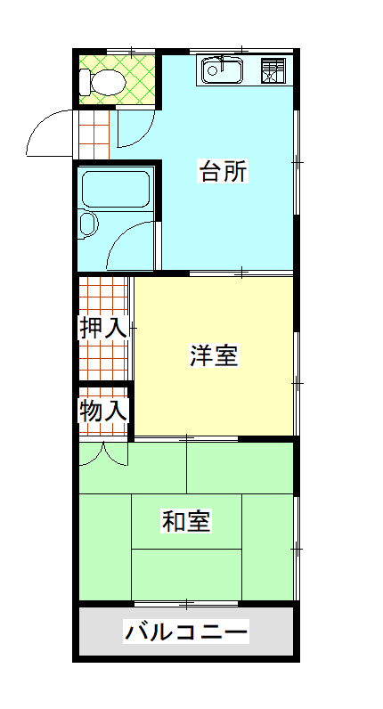 フジコーハイツの間取り