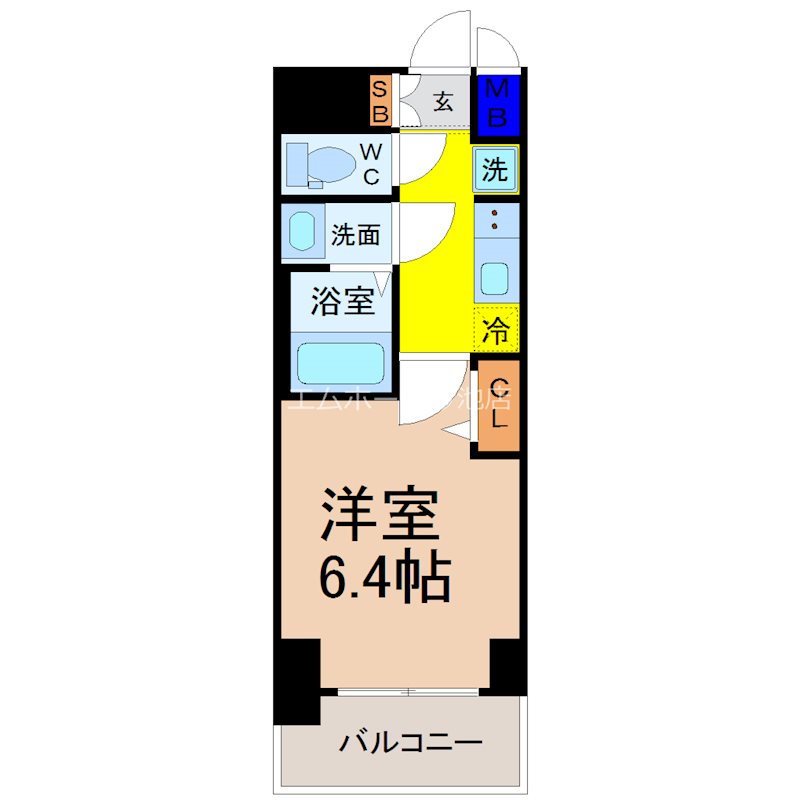 プレサンス広小路通今池の間取り