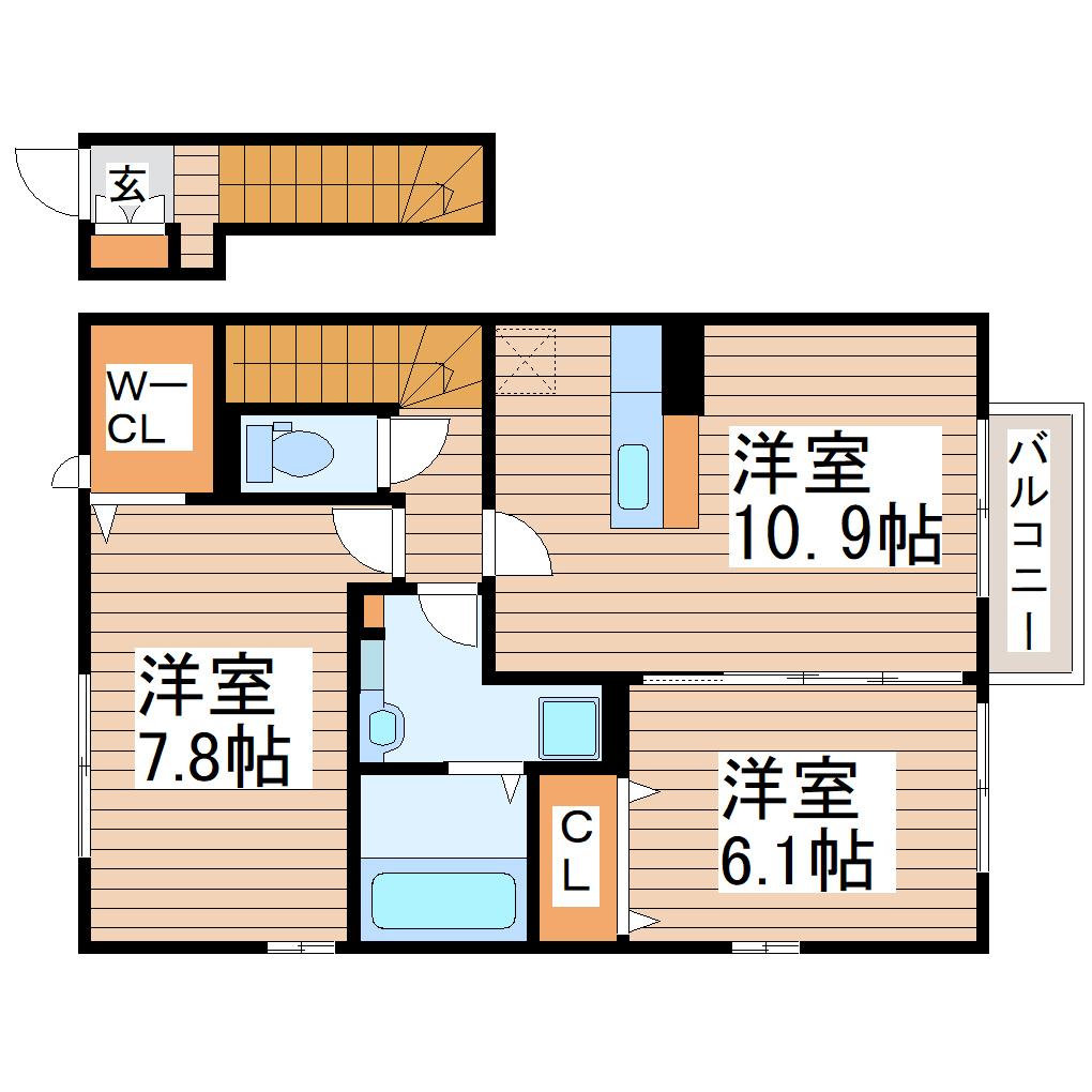 D-room COMFYの間取り