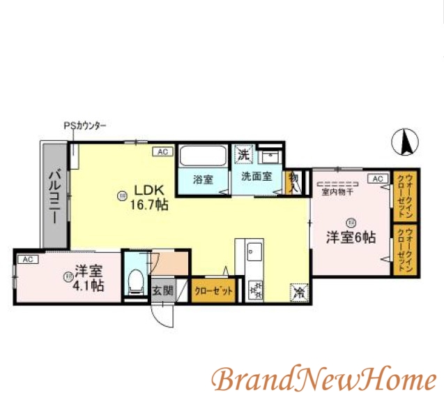 堺市堺区五月町のアパートの間取り