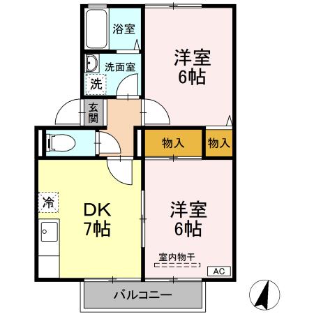 【エーデルワイス津高の間取り】