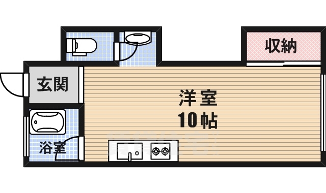 大阪市浪速区塩草のマンションの間取り