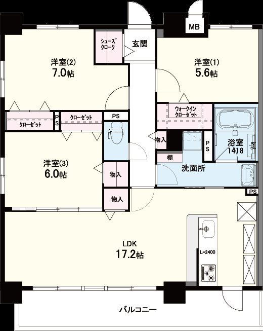 Avantage雅庵(アヴァンタージュミヤビアン)の間取り