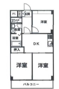 ブルームライフ市川（旧 エヴァーグリーン市川）の間取り