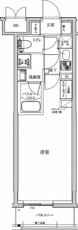 アルテカーサアリビエ東京イーストの間取り