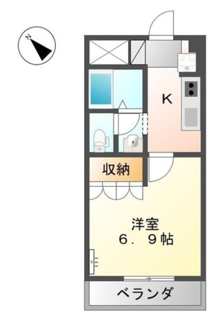 和歌山市冬野のアパートの間取り