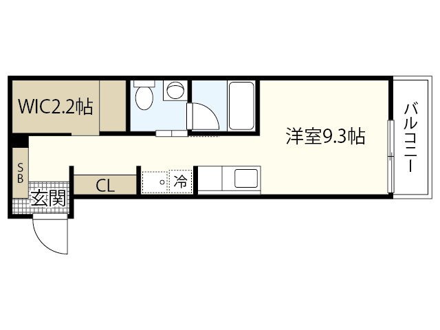 広島市安佐南区伴東のアパートの間取り