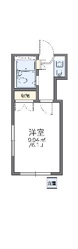 レオパレス八幡新田第１の間取り