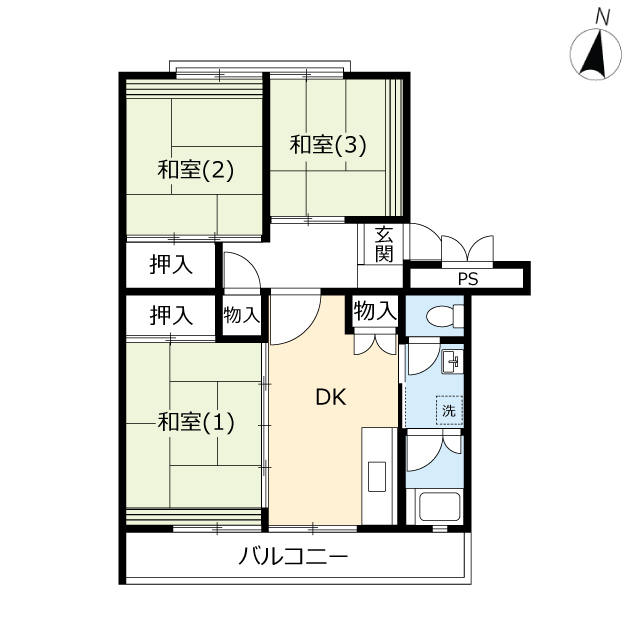 ＵＲ鳶尾の間取り