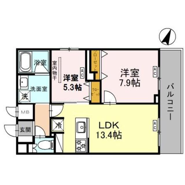 トリニティ三国ヶ丘の間取り