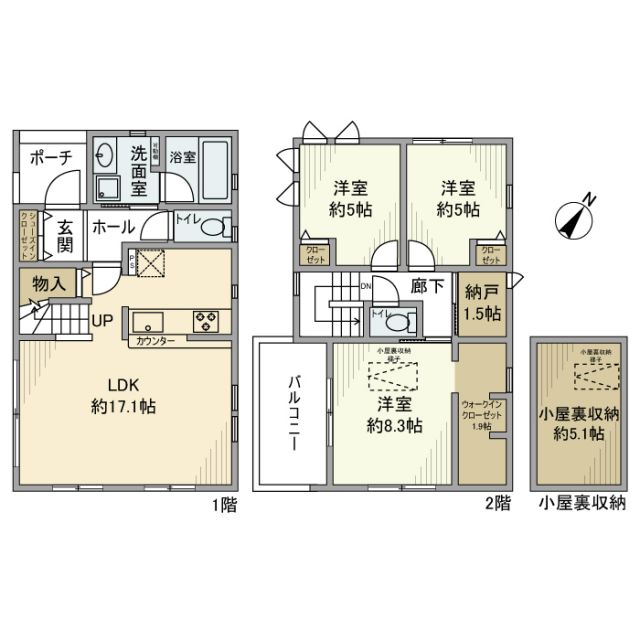 【上鶴間本町戸建の間取り】