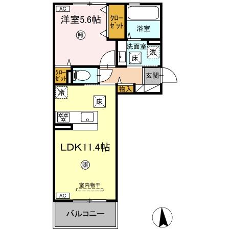 ロータスヒルＢの間取り