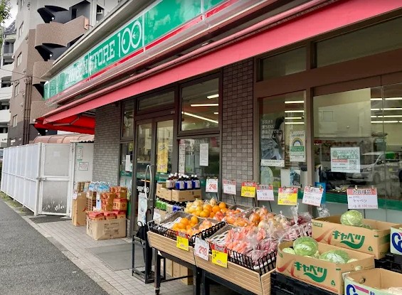 コンビニ　ローソンストア100江東大島六丁目団地店（コンビニ）まで214m