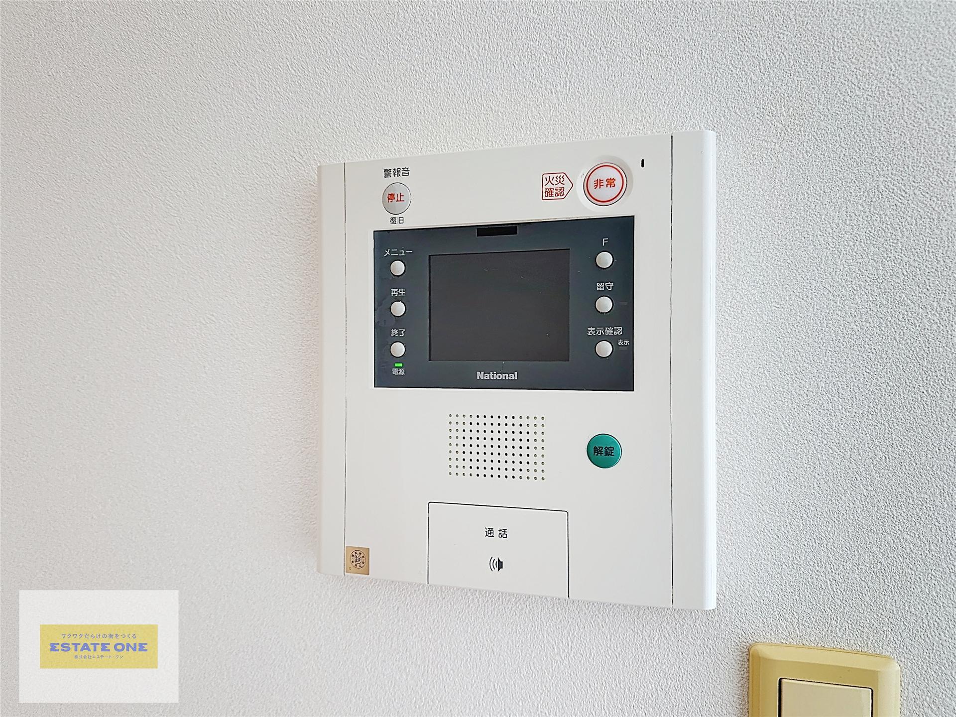 セキュリティ　来客の顔が確認できるモニターホン付きで安心◎