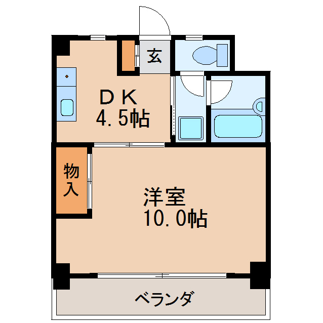 グリーンハイツ徳川の間取り写真