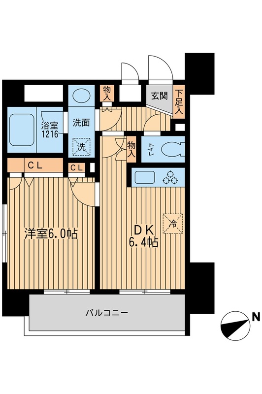 ラポール三田の間取り写真