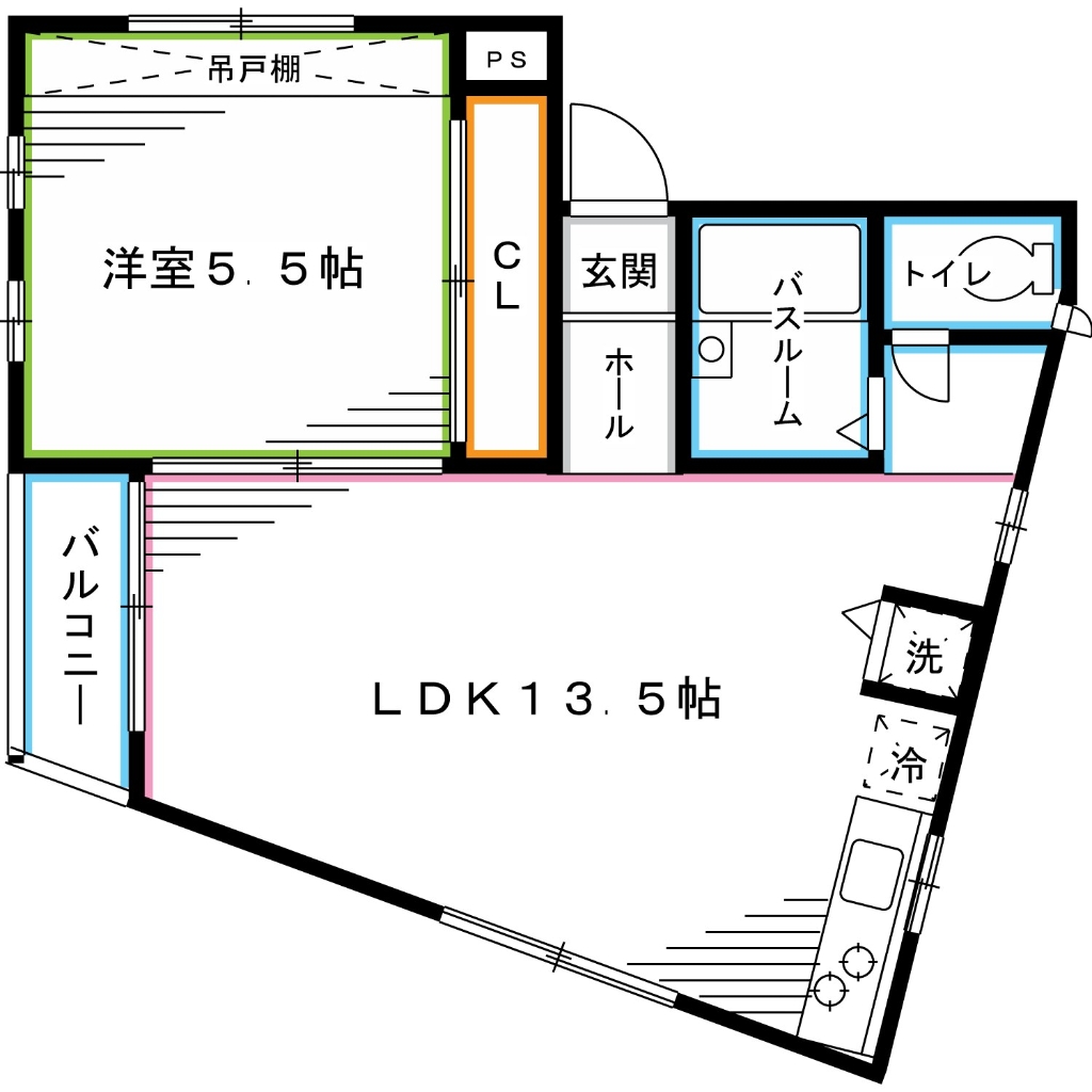 東京メトロ丸ノ内線 新高円寺駅 徒歩10分 3階建 築27年の間取り写真
