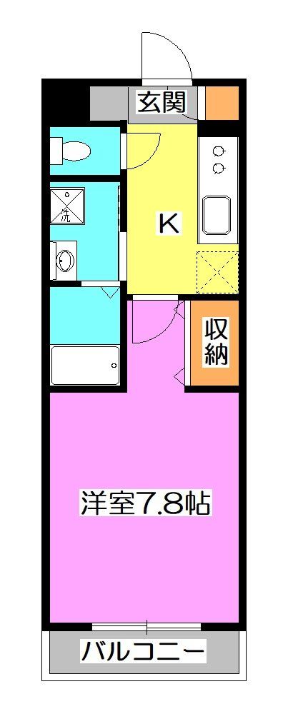 ＪＲ武蔵野線 東所沢駅 徒歩12分 3階建 築2年の間取り写真