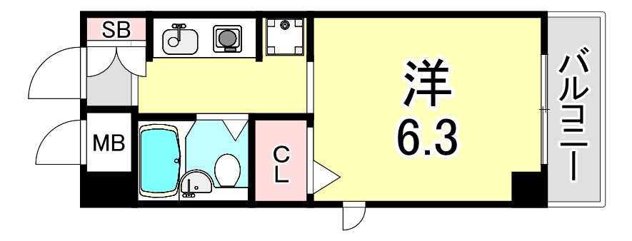 ロマネスク長田の間取り写真