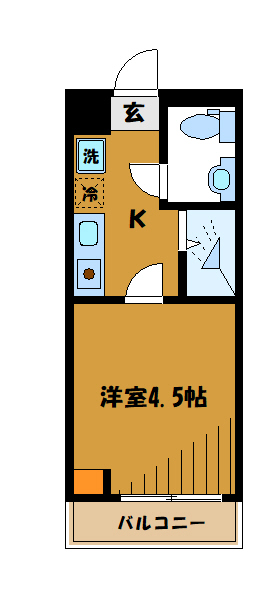 国分寺市西恋ヶ窪のマンションの間取り