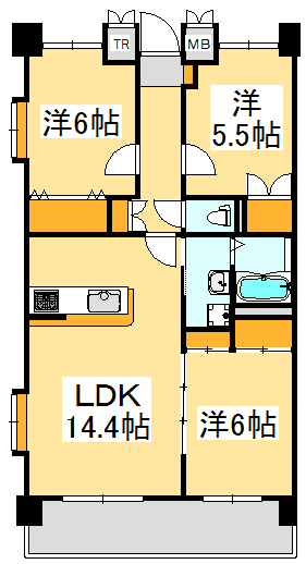 Mauna　Blanc　六丁の目（マウナブラン）の間取り