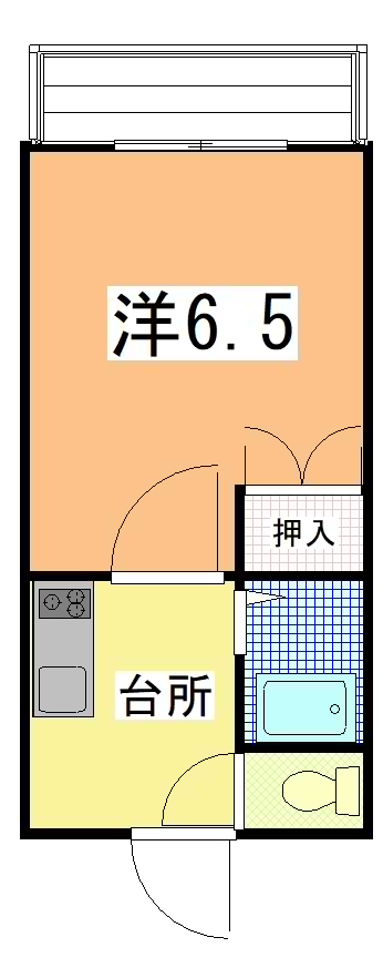 レオパレス八木山第二の間取り