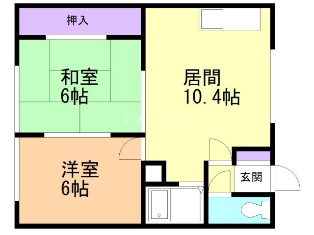 秋山ハイツの間取り