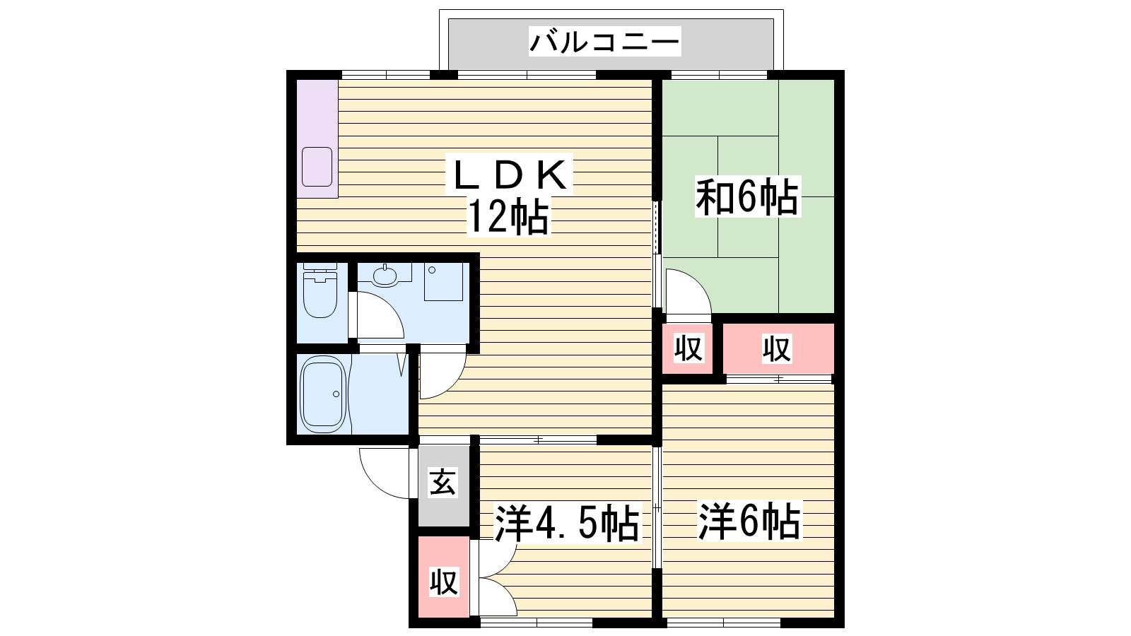 メゾン松本 C棟の間取り