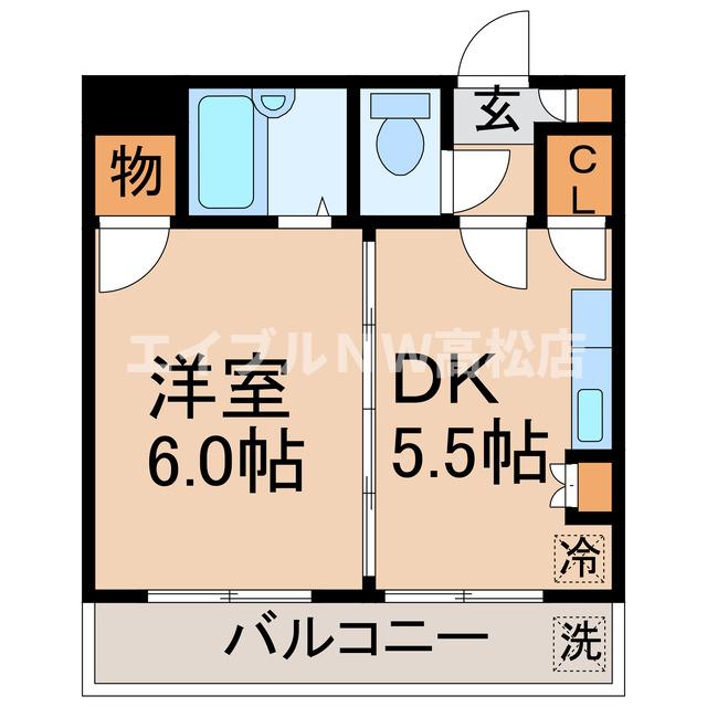 アベニュー塩上の間取り