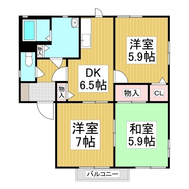 ファーストステップＹ　Ａ棟の間取り