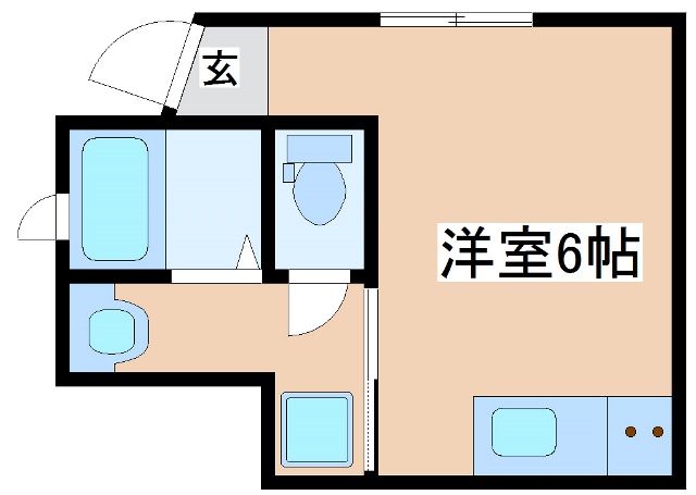 明石市西明石西町のアパートの間取り