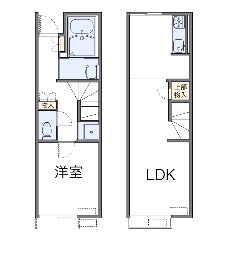 北葛飾郡松伏町大字松伏のアパートの間取り