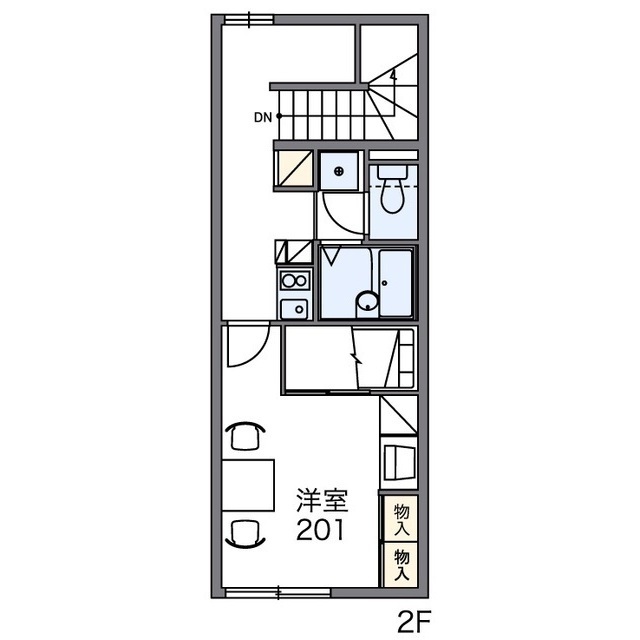 レオパレスアールフィールド三和の間取り