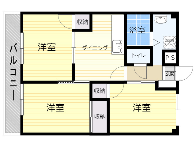 サザンブライト萩原の間取り