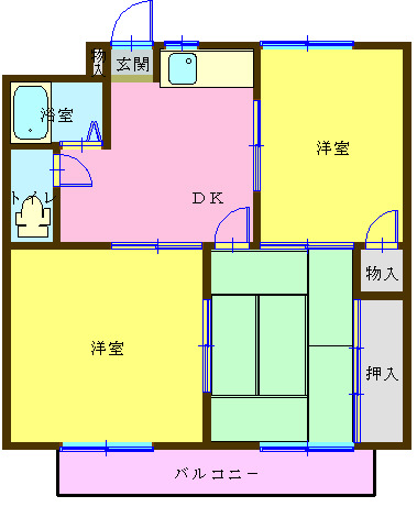 関門ハイツの間取り