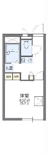 レオパレスガーデンヒルズの間取り