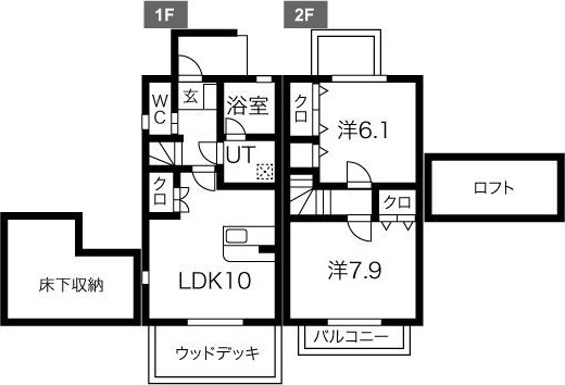 ヴィラ長湫の間取り