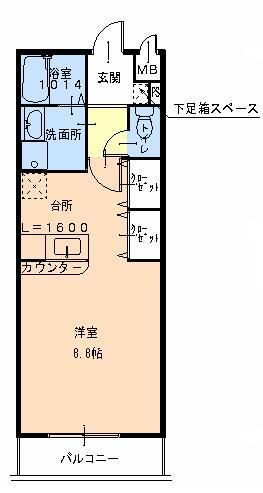 和歌山市今福のアパートの間取り