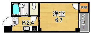 大阪市鶴見区諸口のマンションの間取り