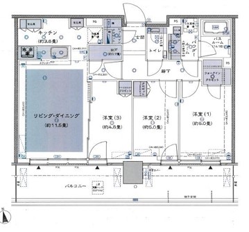 江東区有明のマンションの間取り