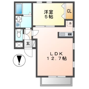 メイプル（ｍａｐｌｅ）の間取り