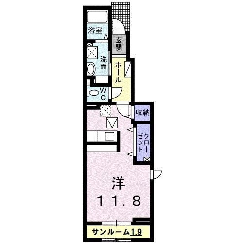 柴田郡大河原町金ケ瀬のアパートの間取り