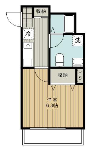 和光市中央のアパートの間取り