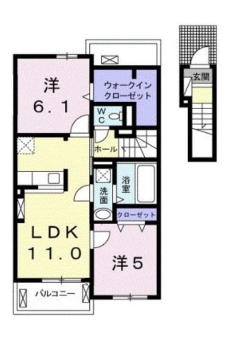 ウイング日出　IVの間取り